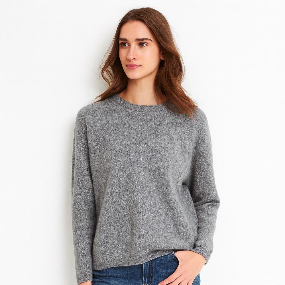 Vince Gray Wool Cashmere Blend Crewneck Sweater | XS